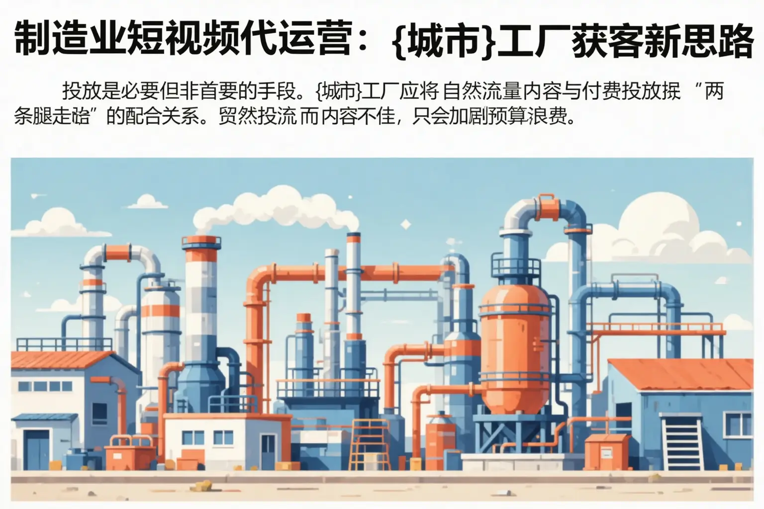 制造业短视频代运营：衢江工厂获客新思路